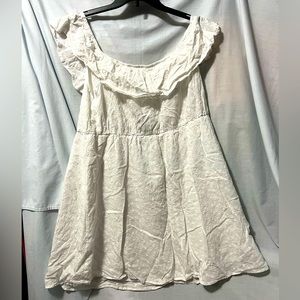 Shein plus size white eyelet dress 4x